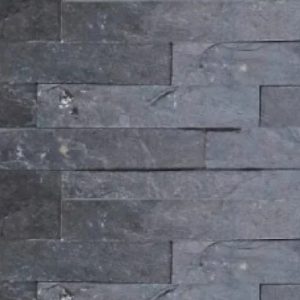 Ebony Black stacked stone