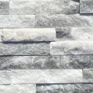 Grey marble stacked stone
