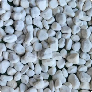 White Tumbled Garden Pebbles