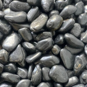 black polish pabbles
