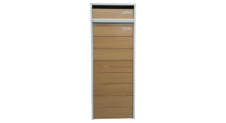 Parcel Piller White Woodgrain